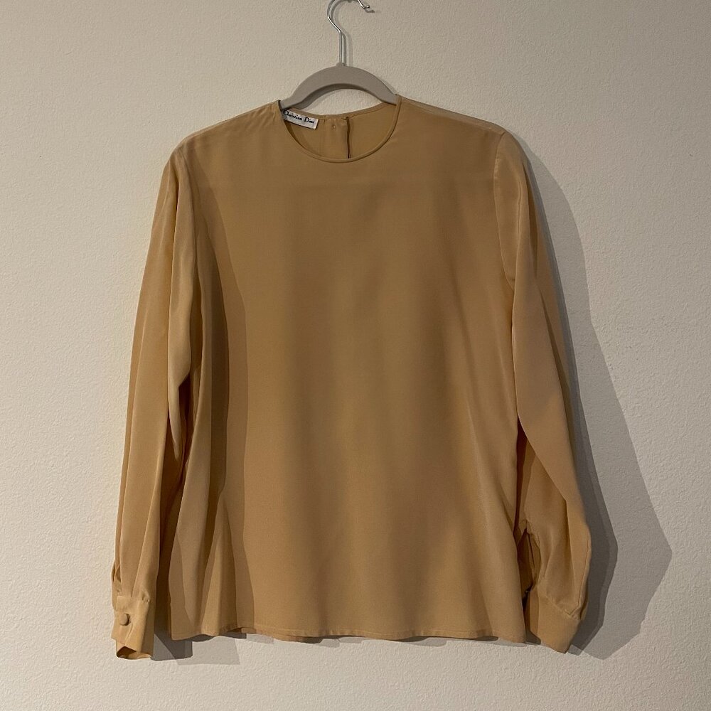 Vintage Dior Peach Blouse